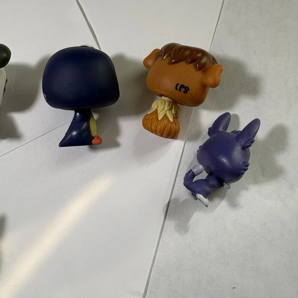 LPS Littlest Pet Shop Lot‎ 6 Mixed Pets Gen 1 Husky Dog Panda Monkey Penguin